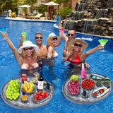 1p Inflatable Food Tray/Ice Bar For Swimming Pools