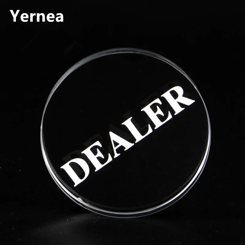 Texas Holdem Crystal DEALER Poker Chips