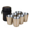 4/6Pcs Up To 70ml Stainless Steel Mini Drinkware Set.