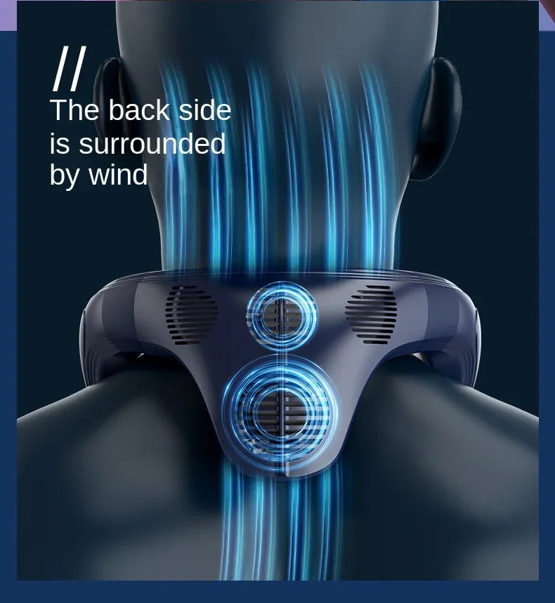 Rechargeable Semiconductor Bladeless Turbo Neck Fan