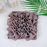 2-In-1 Bath Ball Towel Loofah With Drawstring Closure