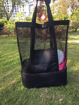 Women Mesh Transparent Beach Bag