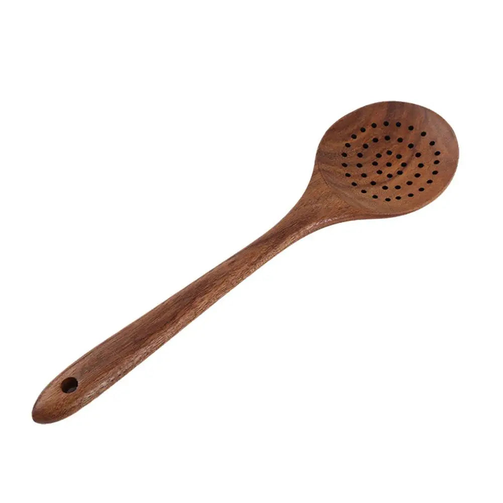Walnut Wood Cooking Utensils Holder Not Included