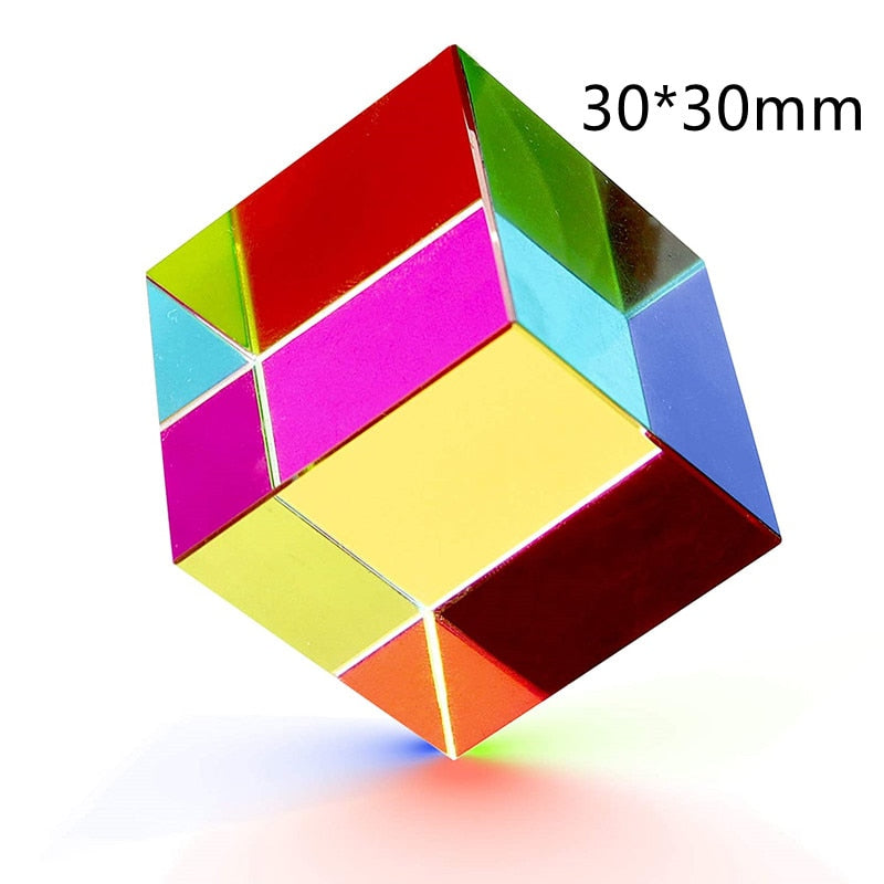 Crystal magic Color Cube Prism 30 50 60 40mm.