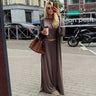 Women's 3 Piece Off Shoulder Sleeveless Cropped Tank Top With Elastic Wide Leg Pant And Long Cardigan