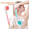 USB Rechargeable Silicone Waterproof Exfoliating Bath Brush With Removeable Handle.