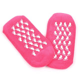 Silicon Gel Socks.  Moisturizes and softens cracked feet.