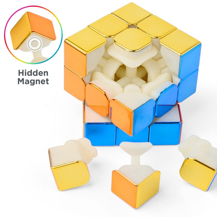 Cyclone Boys Plating 3x3x3 2x2 Magnetic Magic Puzzle Cube.