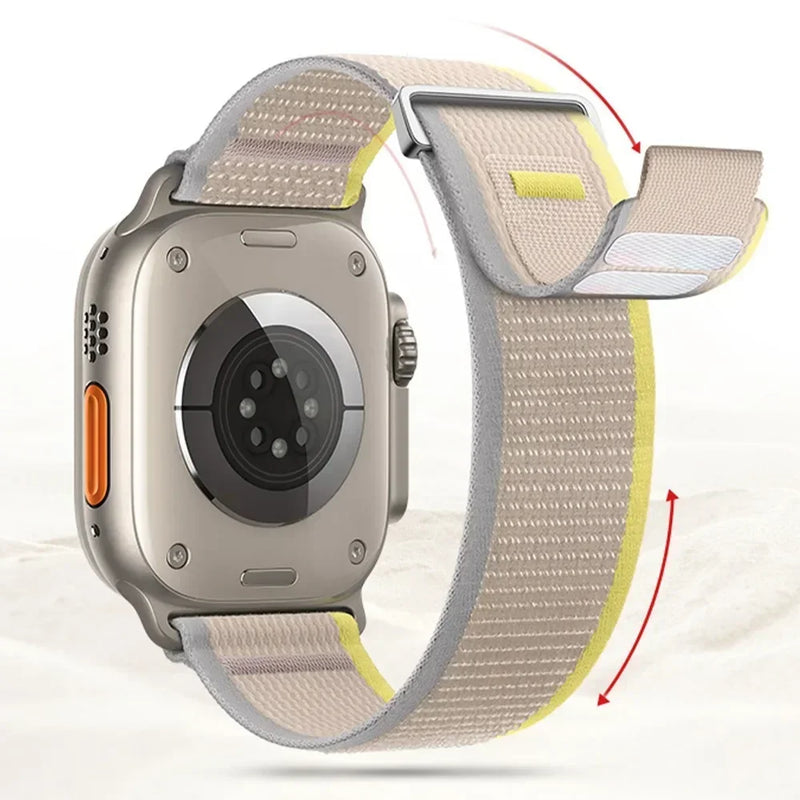 Trail Loop Sports Nylon Wristband Strap For Apple Watch Ultra 2 49mm Series 9 8 7 45mm 41mm  For iWatch 6 5 4 3 SE 44mm 40mm 42mm