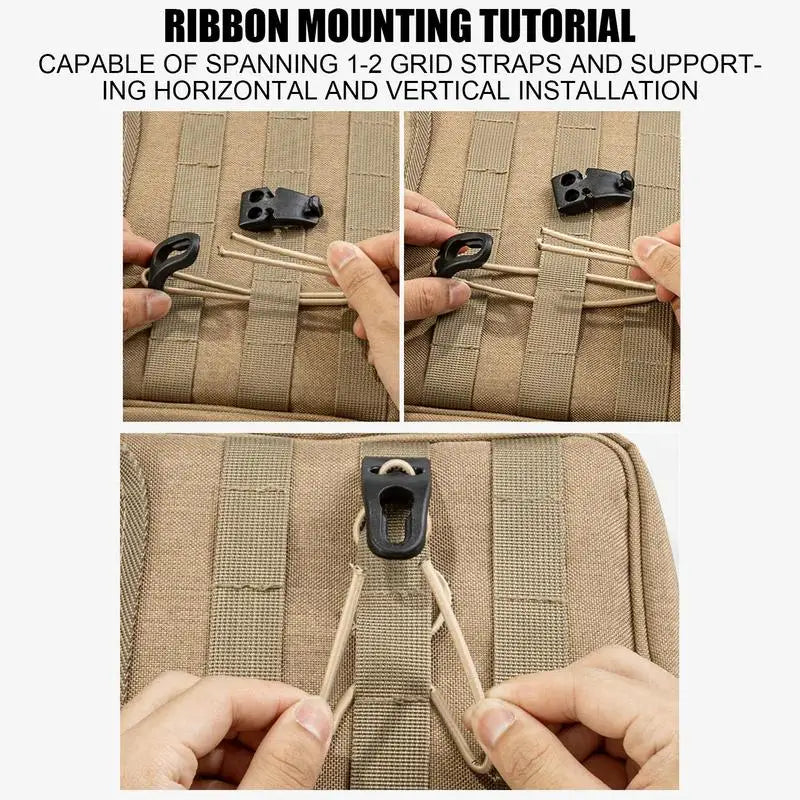 Adjustable Thick Elastic Rope Bag Expansion Strap With Quick Release Buckle