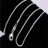 Men Or Women's 1MM 925 Sterling Silver Snake Chain