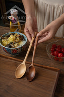 6 Piece  9 Inch Bamboo Mixing Spoons