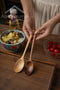 6 Piece  9 Inch Bamboo Mixing Spoons