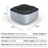 Air Purifier Ashtray With Filter To Remove Odor