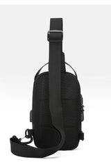 Men's Anti Theft USB Charging Crossbody Bag