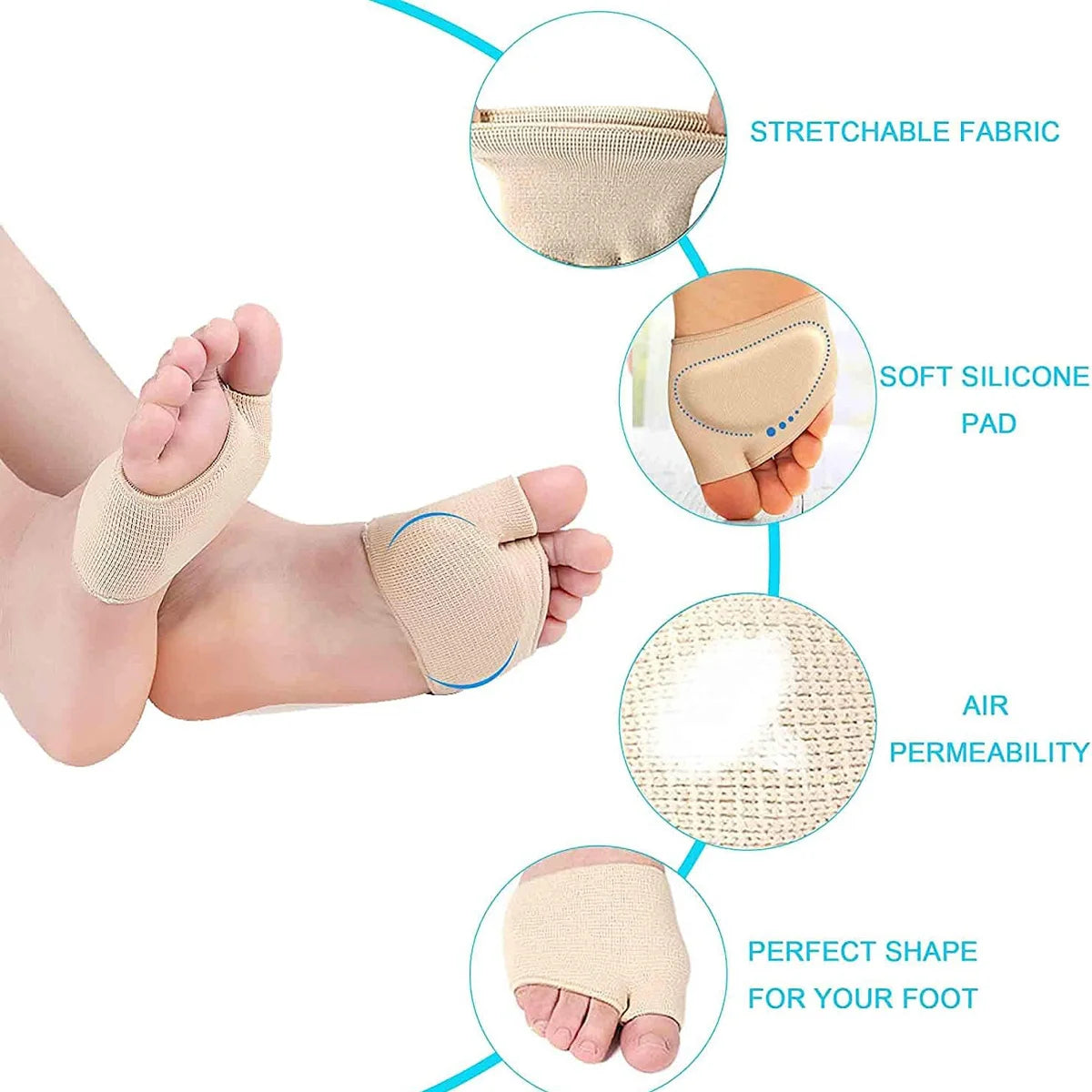 Silicone Forefoot Cushion Pads