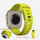 Silicone Straps For Apple Watch Band 9 8 7 6 SE 5 4 3 38mm 40mm 41mm 42mm 44mm 45mm Bracelet iWatch Series Ultra 3 2 1 Band 49mm