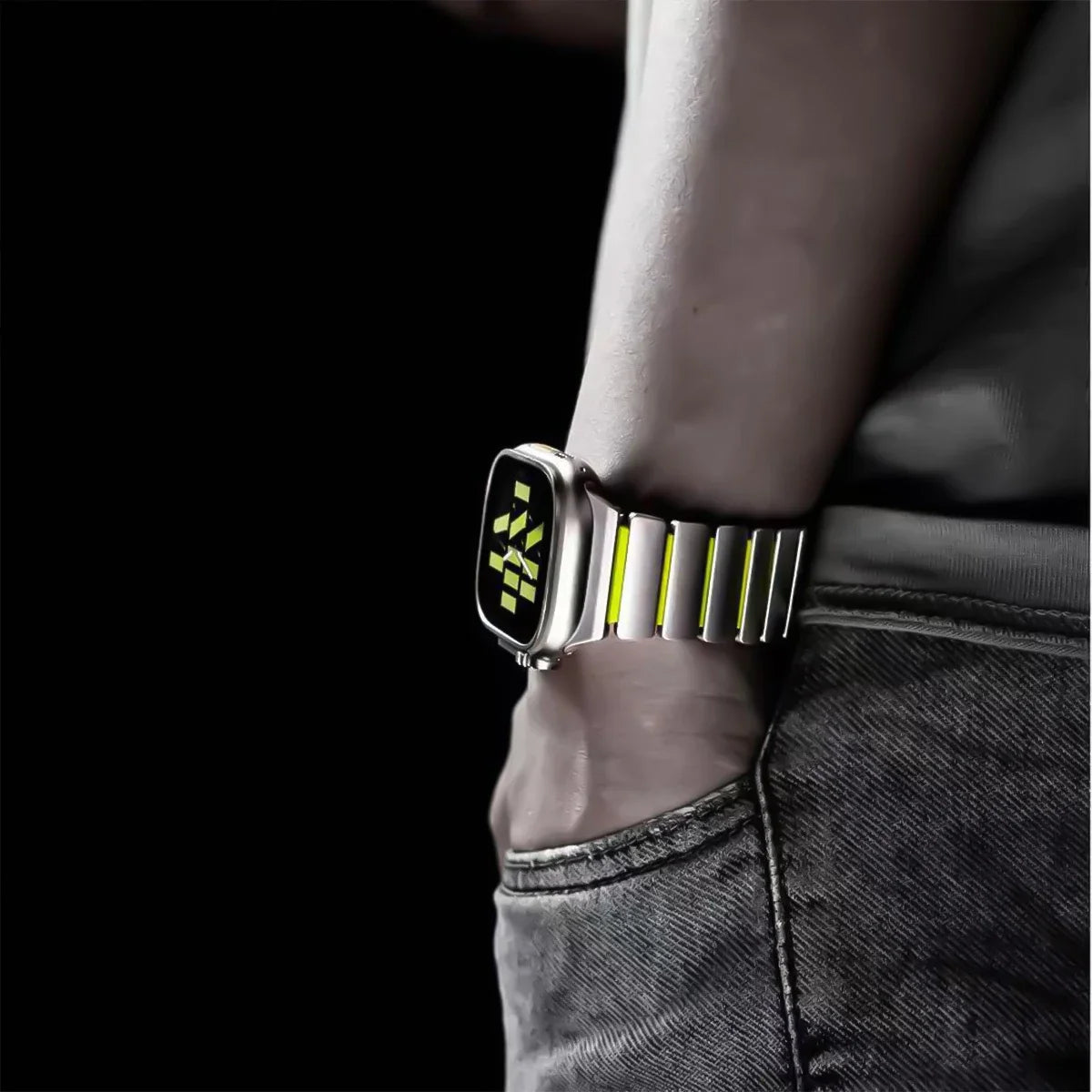 Luxury Titanium Strap for Apple Watch Ultra 3/2 49mm Series 11 10 46mm 45mm 44mm 42mm Or Silicone Bracelet For iwatch 9 8 7 6 SE 5