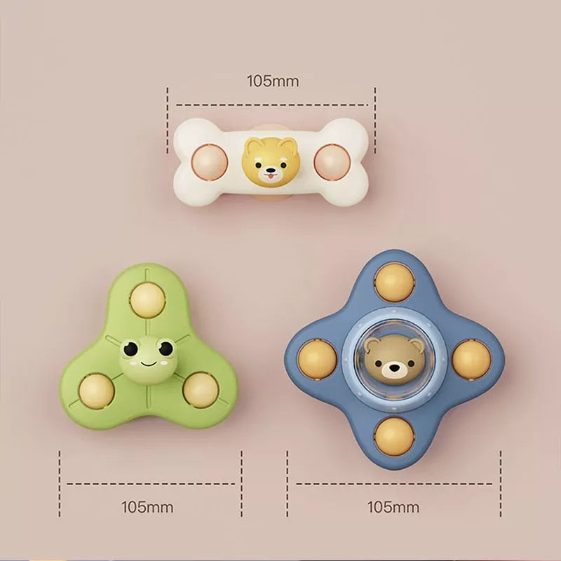 1pcs Cartoon Fidget Spinner.  Educational toy as well as rattle toy.