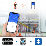 HOLDPEAK HP-7200C-APP Clamp Meter Multimeter 4000 counts with Smartphone APP,AC/DC TRUE-RMS LCD Display  Lamp Light Data Hold