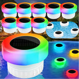 Solar Floating Chlorine 3 Inch Dispenser with Colorful Light