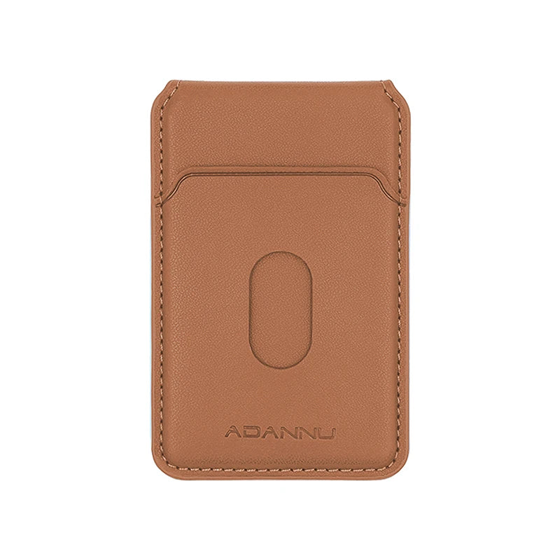 Leather Magnetic Cellphone Card Holder For IPhone 12 13 14 15 16 Pro Max Plus