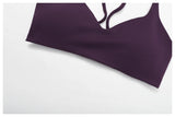 Women's Anti-Sweat Push Up Cross Shoulder Sports Bra
