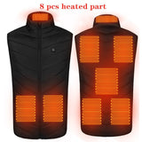 Men's and Women's USB Heated Thermal Vest. Sizes S to 6XL and Up to 17 Heating Zones.