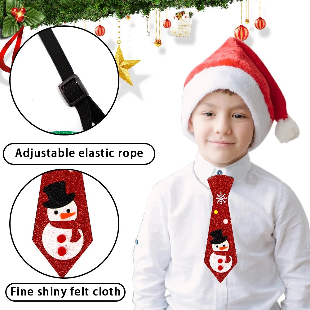 Christmas Felt Ties Or Headbands.