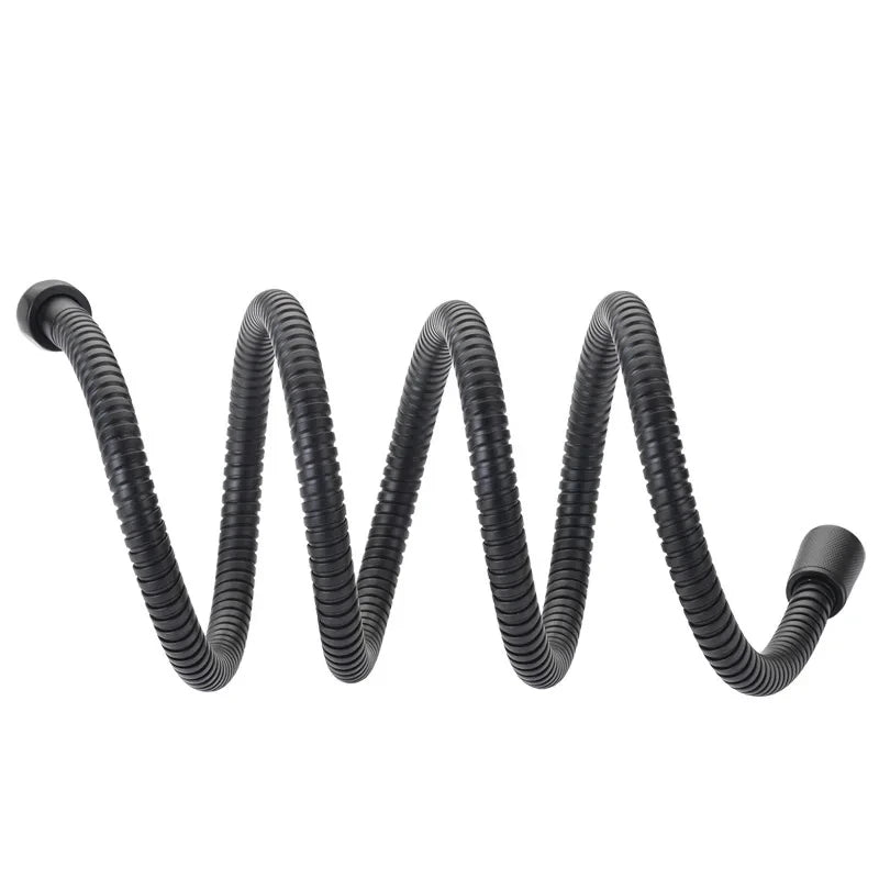 Black/Chrome Stainless Steel Flexible Shower Hose