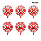 Variety Of Christmas Decorative Foil Balloons.