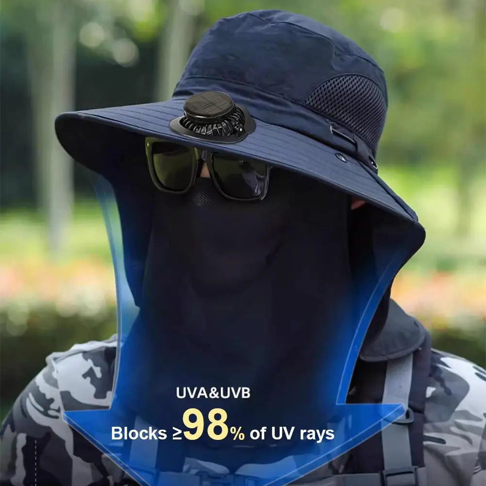 Solar Charging Fan Hat