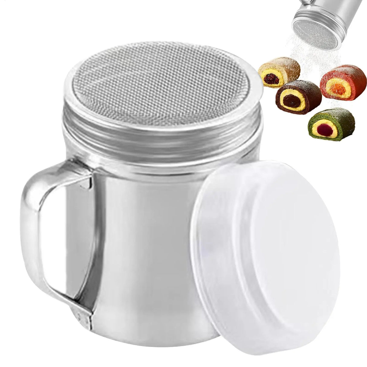 Stainless Steel Shaker With Handle For Mixed Herbs Or Salt And Pepper