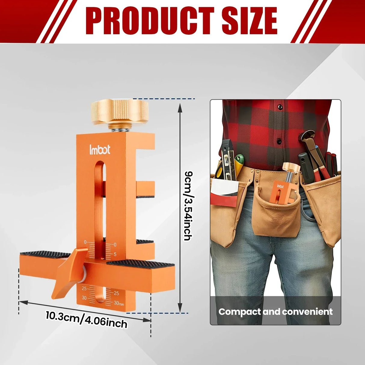 2 in 1 Woodworking Cabinet Door Installation Rebounding Device Drilling Tool
