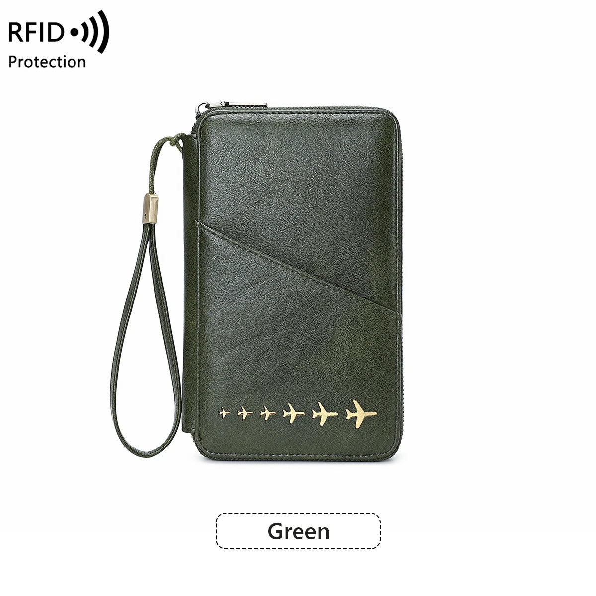Women Or Men's RFID Multifunctional PU Leather Passport Wallet