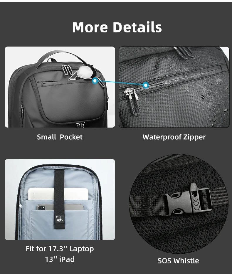HK Multifunctional Backpacks Fits 17.3" Laptop