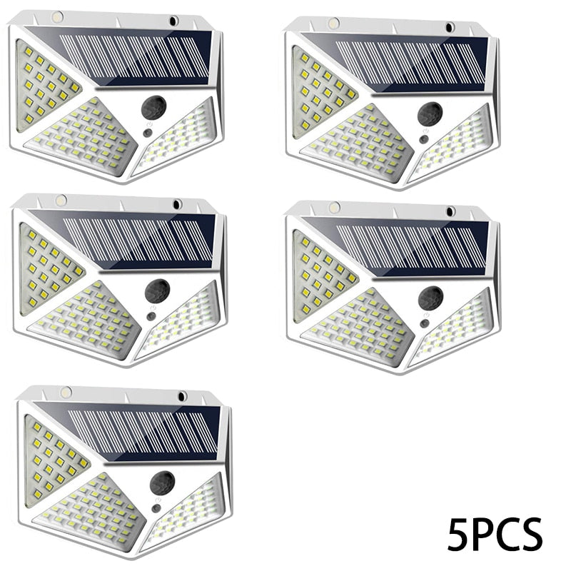 Waterproof 100 LED 2/4/8/10PCS Outdoor Solar Light, with motion sensors for garden and back yards.