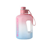 Plastic 2.4L Large Capacity Sports Water Bottle With Straw.