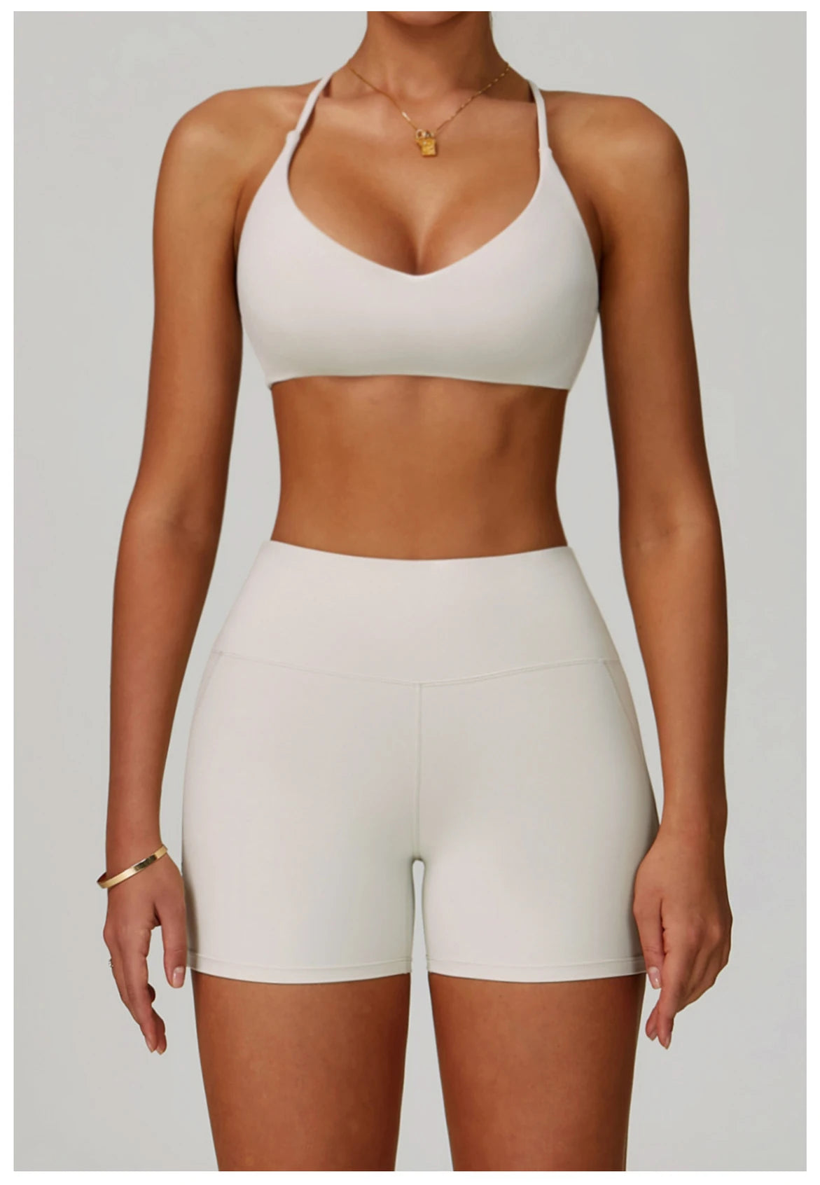 Women's Anti-Sweat Push Up Cross Shoulder Sports Bra