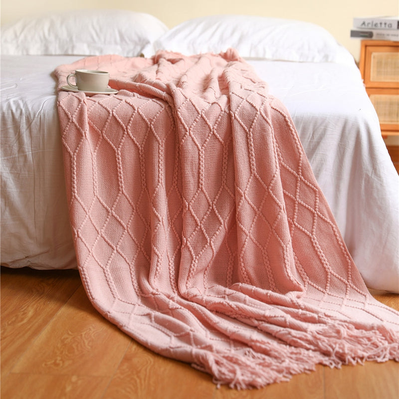 Battilo Machine Washable Decorative Soft Knitted Throws.