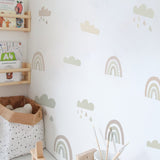 36 Pcs Rainbow Vinyl Decorative Wall Stickers.