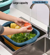 Silicone Foldable Strainer For Fruit Or Vegetables With Strainer