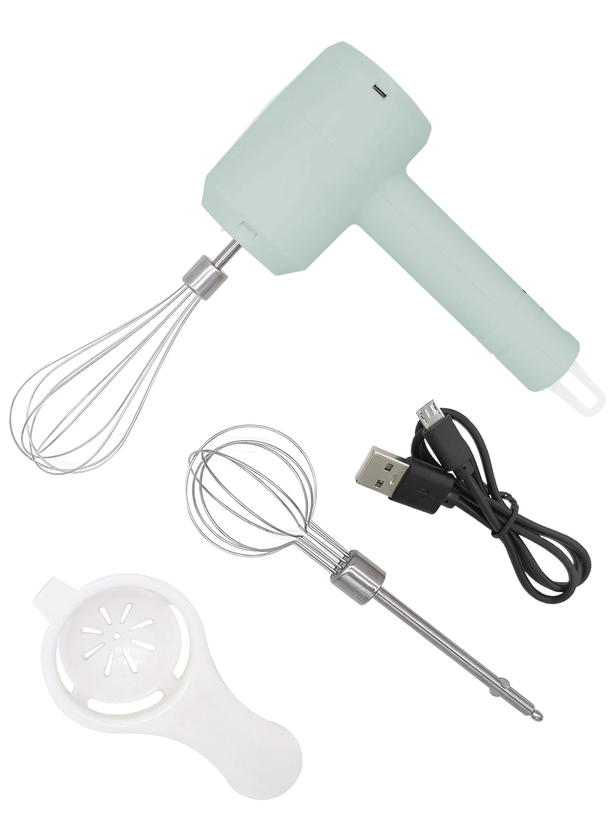 1Pcs Electric Portable 3-speed Whisk