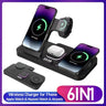 30W Digital Clock Wireless Charger With RGB Night Light For Smartphone Airpods Pro Huawei Apple Watch
