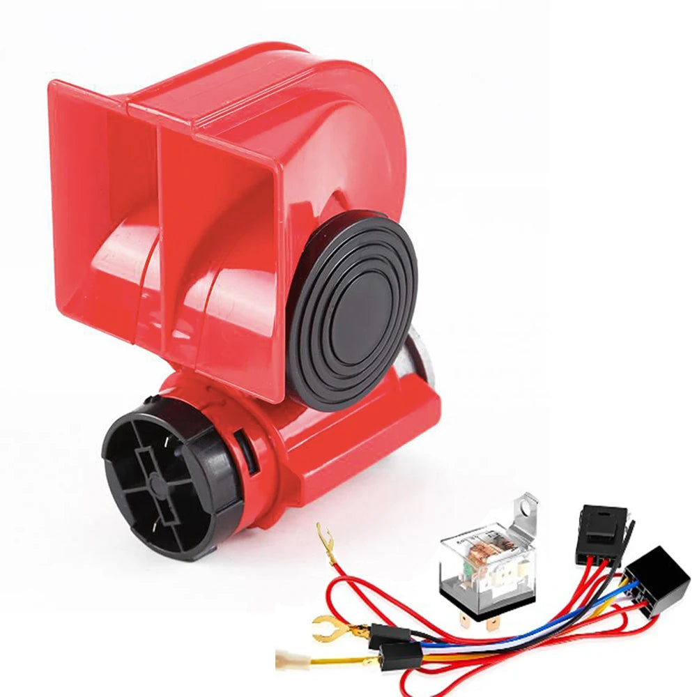 FARBIN Snail Air Horn With Compressor Relay Harness 12V 150db  For Trucks, Cars Or Motorcyles