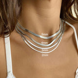 Men Or Women's 316L Stainless Steel Herringbone Chains