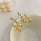 Crystal/Pearl Pierced Earrings