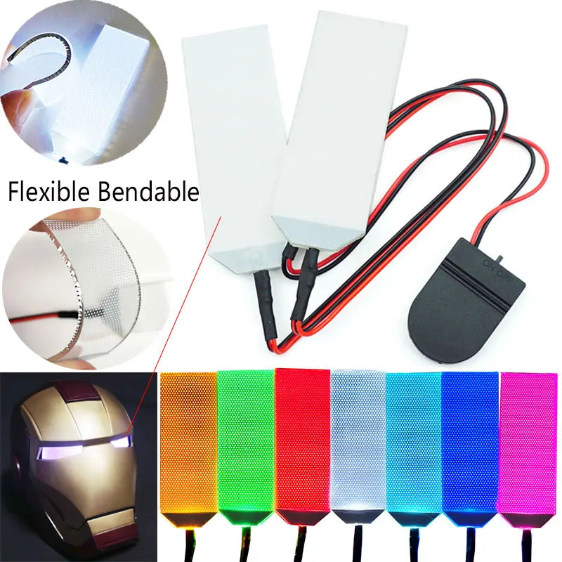 Flexible DIY LED Eye Light For Iron Man Halloween Mask