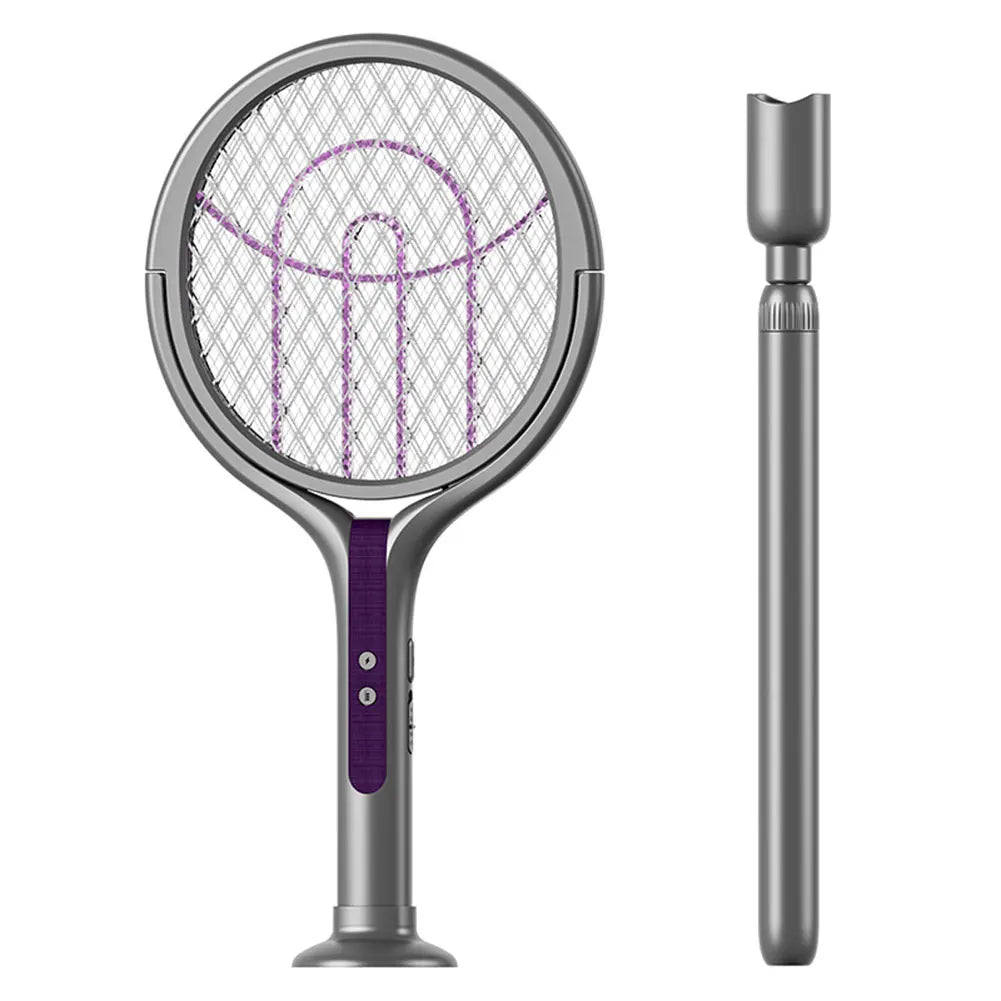 Rechargeable Long Or Short Electric 2 in 1 Fly And Mosquito Zapper With Rotating Head