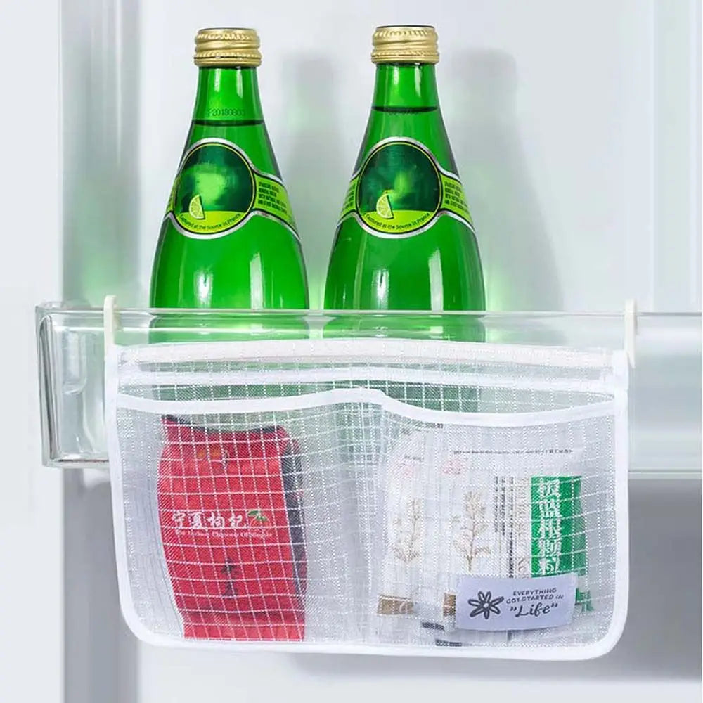 Mesh Refrigerator Storage Bag Organizer